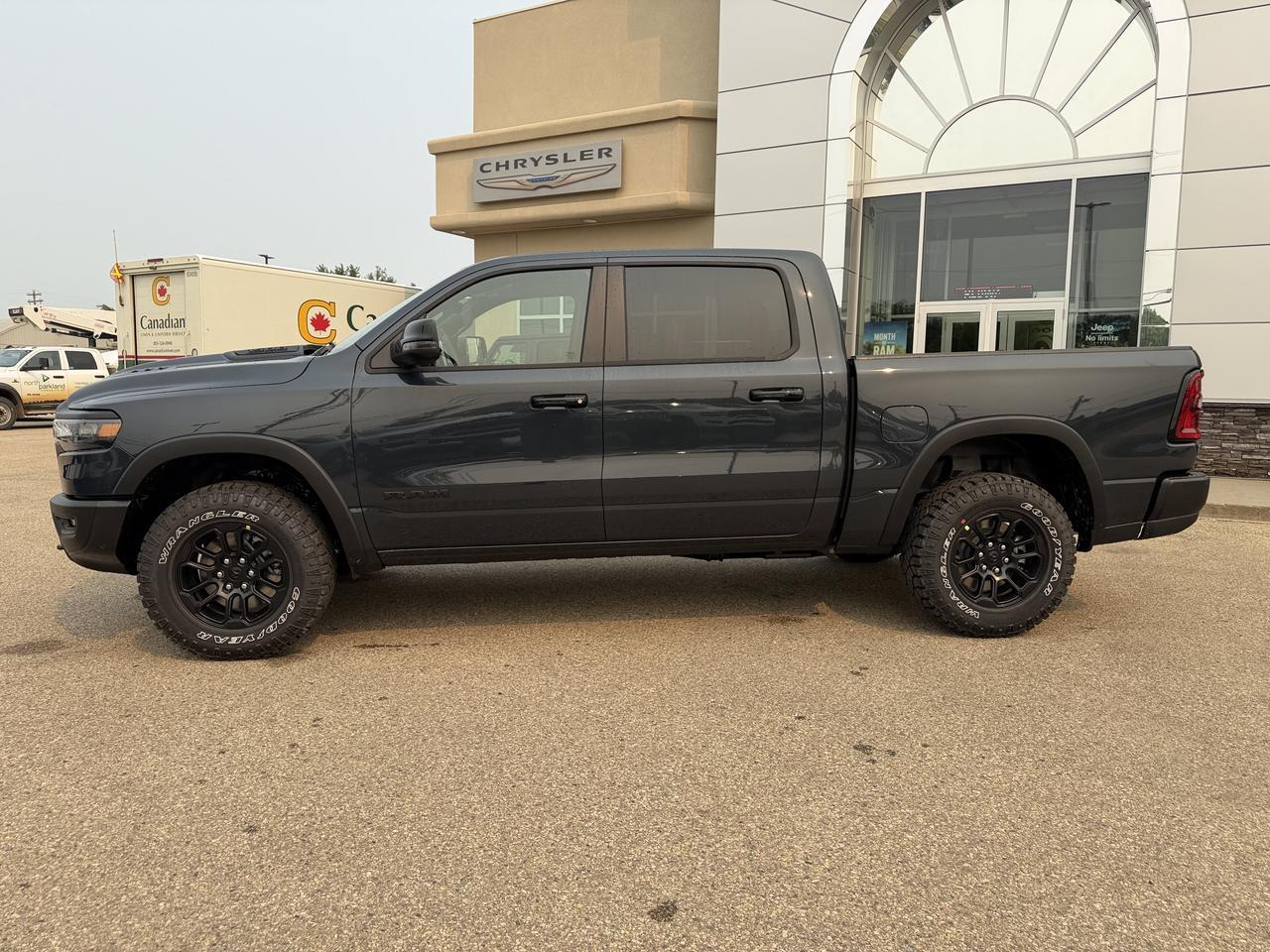 2026 Ram 1500 Rebel Crew Cab 4x4 | 3L Hurricane | Off-Road Suspension | AT Tires | Towing Package Redwater AB