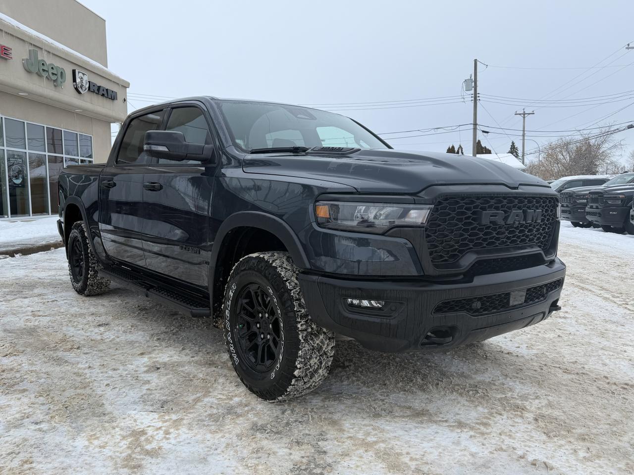 2026 Ram 1500 Rebel Crew Cab 4x4 | 3L Twin Turbo | NAV | Remote Start | Towing | Rearview Camera | Cloth Seats Redwater AB