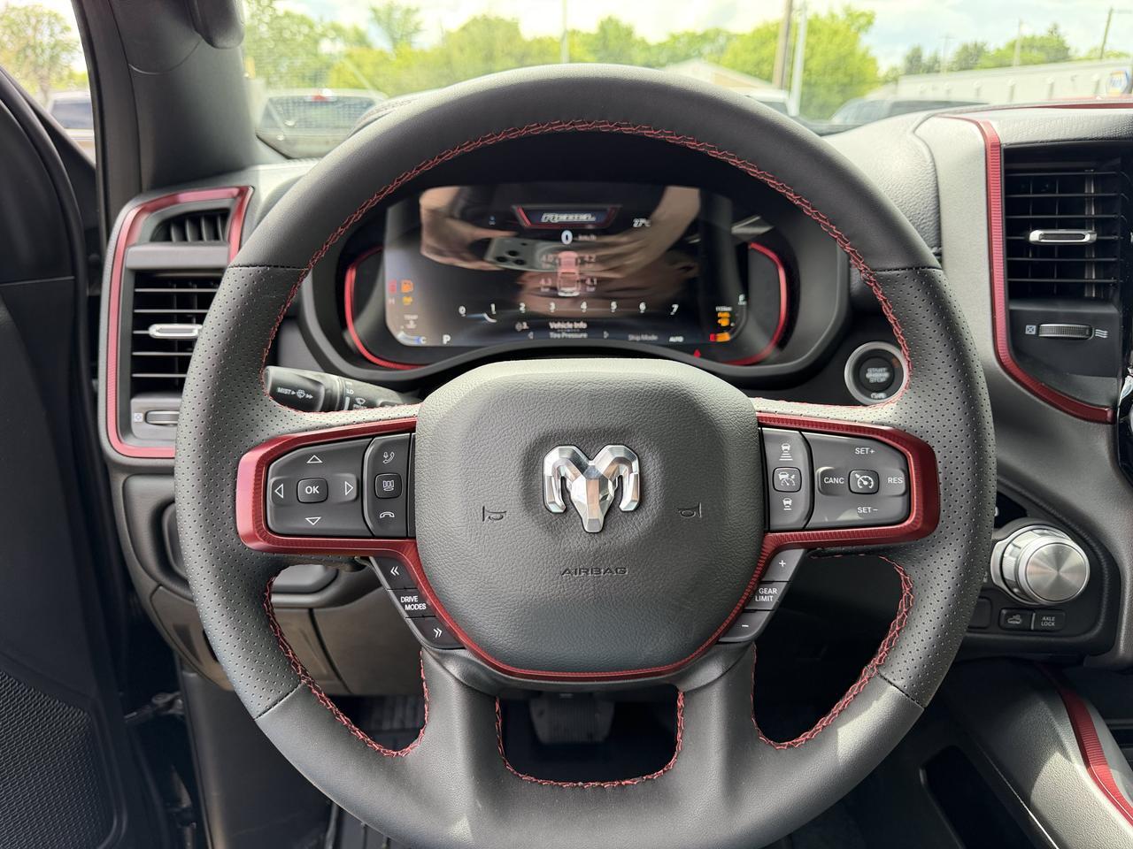 2026 Ram 1500 Rebel Crew Cab 4x4 | 3L Twin Turbo I6 | NAV | Panoramic Sunroof | Heated Vented Leather Redwater AB