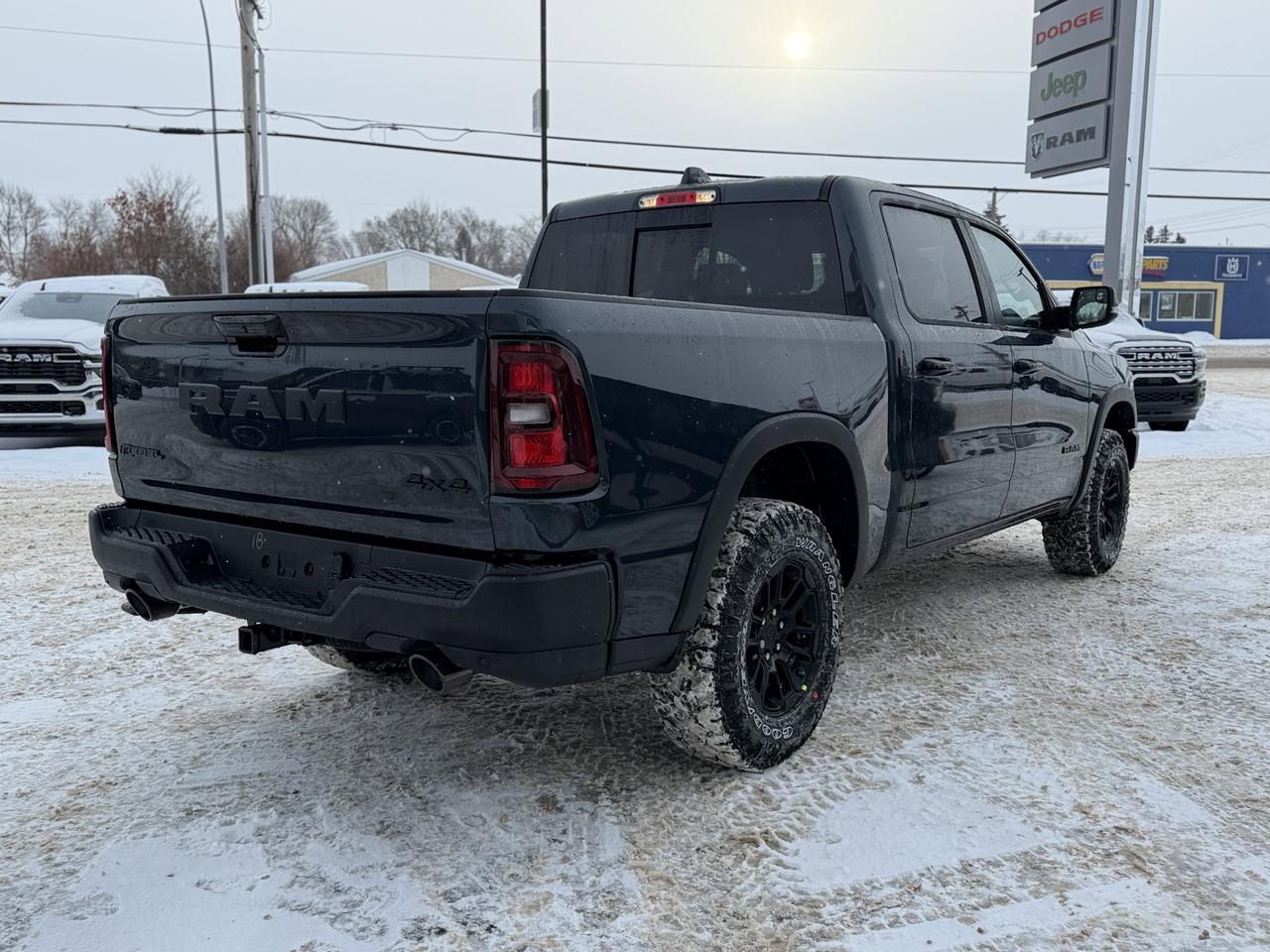 2026 Ram 1500 Rebel Crew Cab 4x4 | Forged Blue | 3L Twin Turbo | NAV | Remote Start | Backup Camera Redwater AB