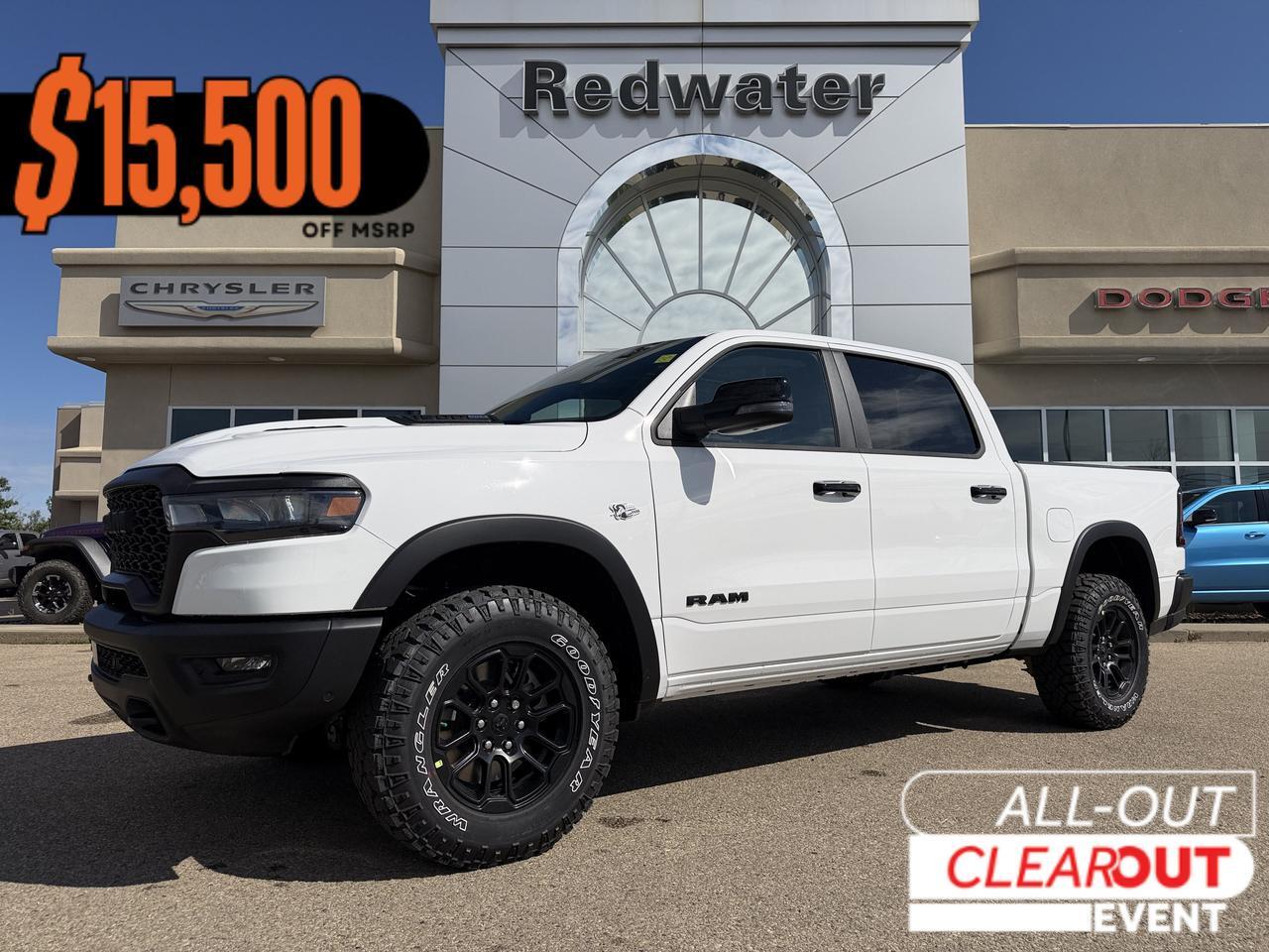 2026 Ram 1500 Rebel Crew Cab 4x4 | HEMI V8 | NAV | Pano Sunroof | Heated Vented Leather Seats | eTorque
