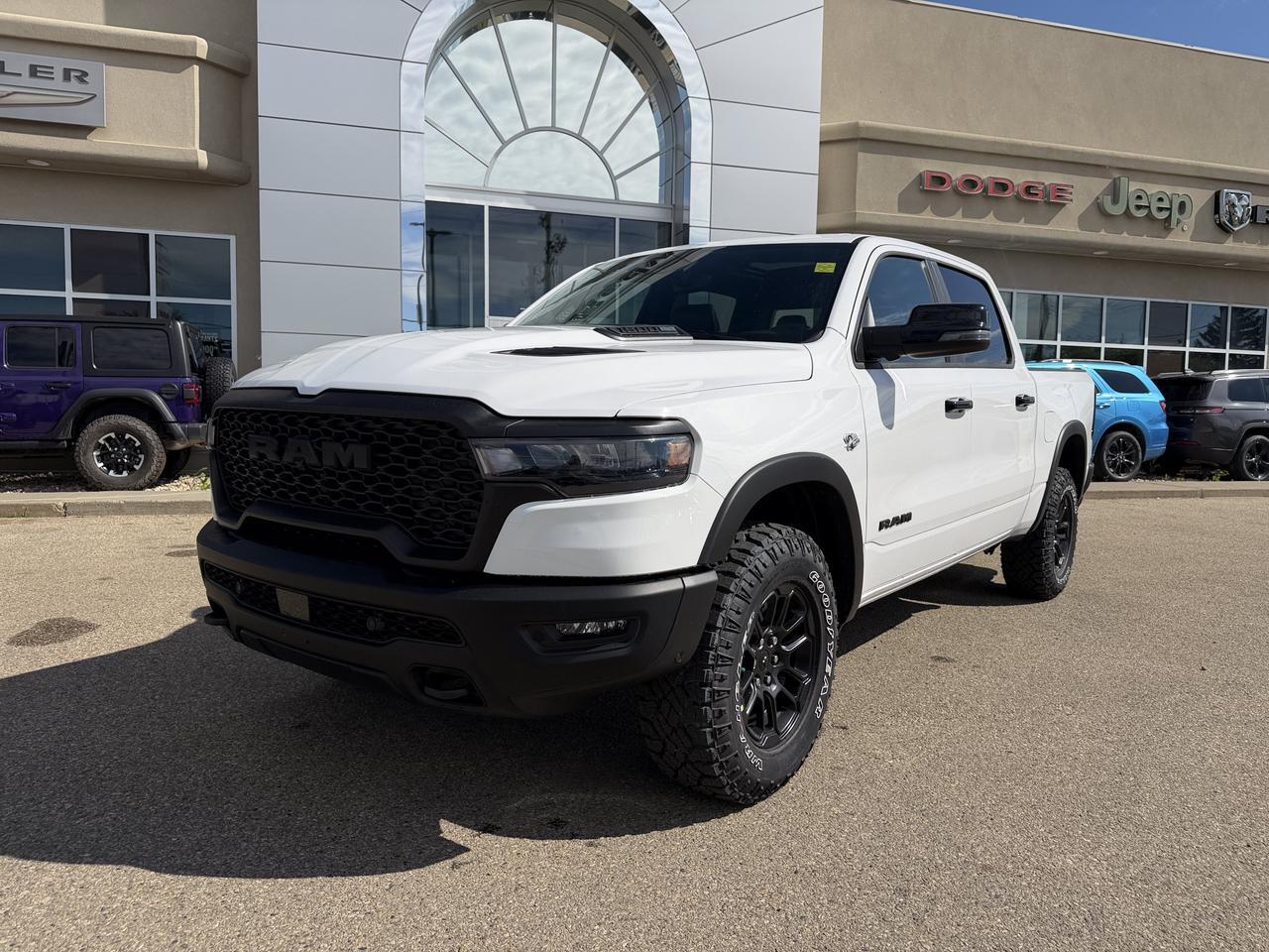 2026 Ram 1500 Rebel Crew Cab 4x4 | HEMI V8 | NAV | Pano Sunroof | Heated Vented Leather Seats | eTorque Redwater AB