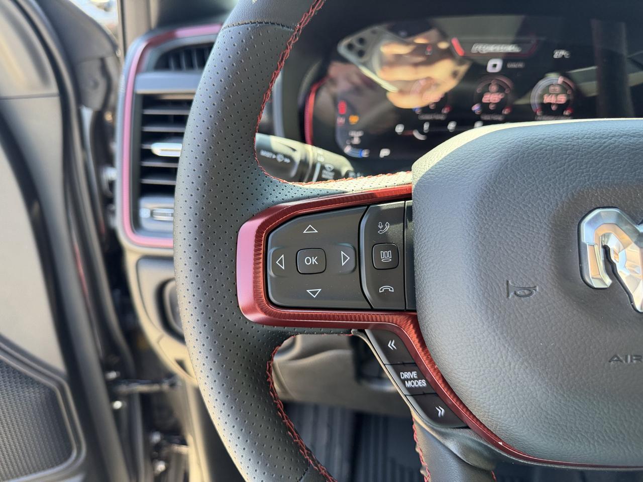 2026 Ram 1500 Rebel Crew Cab 4x4 | HEMI V8 | eTorque Hybrid | Black Red Interior | NAV | Heated Seats | Towing Redwater AB