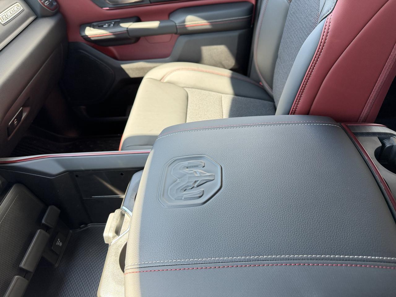 2026 Ram 1500 Rebel Crew Cab 4x4 | HEMI V8 | eTorque Hybrid | Black Red Interior | NAV | Heated Seats | Towing Redwater AB