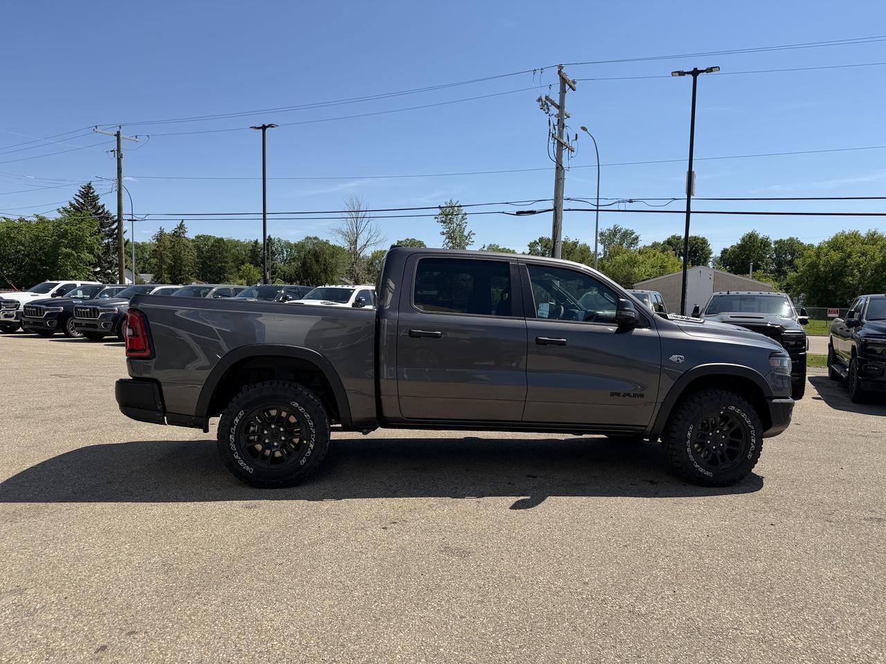 2026 Ram 1500 Rebel Crew Cab 4x4 | HEMI V8 | eTorque Hybrid | Black Red Interior | NAV | Heated Seats | Towing Redwater AB