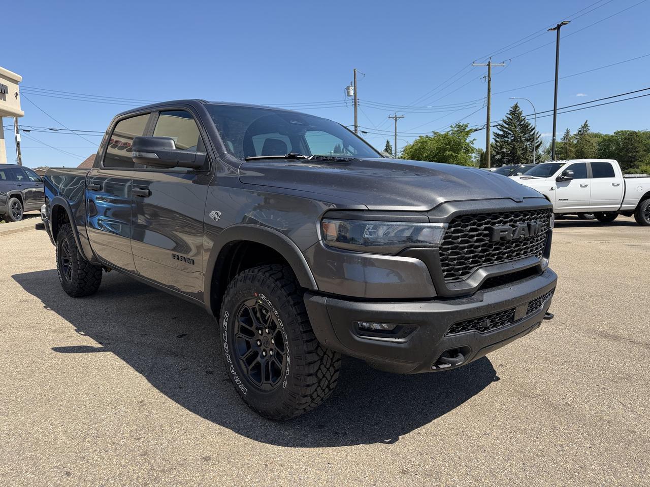 2026 Ram 1500 Rebel Crew Cab 4x4 | HEMI V8 | eTorque Hybrid | Black Red Interior | NAV | Heated Seats | Towing Redwater AB
