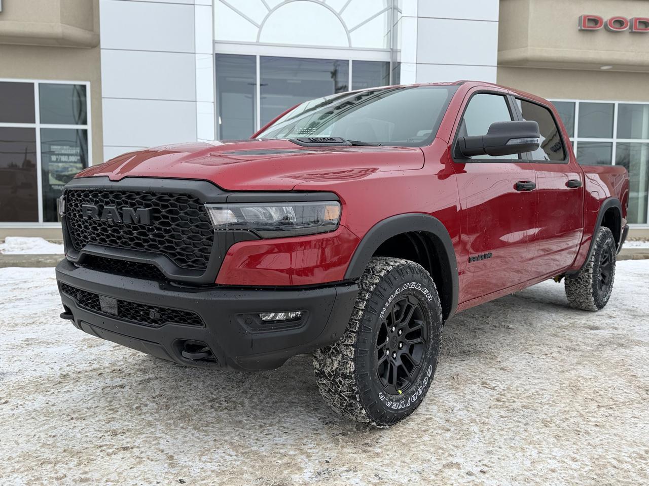 2026 Ram 1500 Rebel Crew Cab 4x4 | Molten Red | 3L Hurricane | Sport Hood | NAV | Alpine Audio | Remote Start Redwater AB