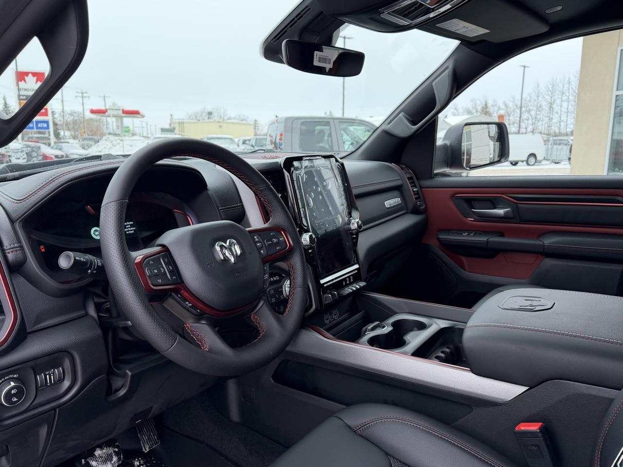 2026 Ram 1500 Rebel Crew Cab 4x4 | Molten Red | 3L Hurricane | Sport Hood | NAV | Alpine Audio | Remote Start Redwater AB