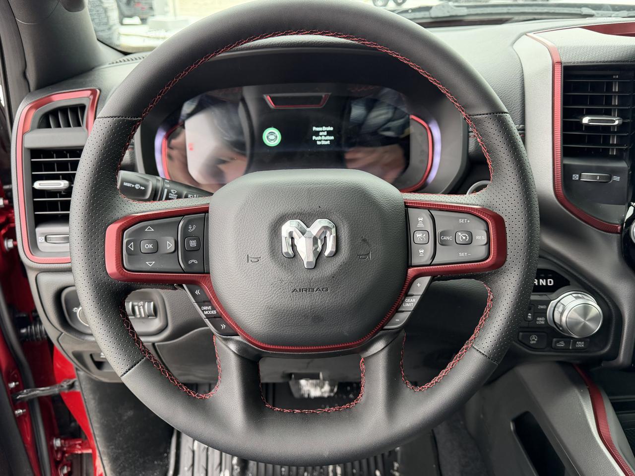 2026 Ram 1500 Rebel Crew Cab 4x4 | Molten Red | 3L Hurricane | Sport Hood | NAV | Alpine Audio | Remote Start Redwater AB