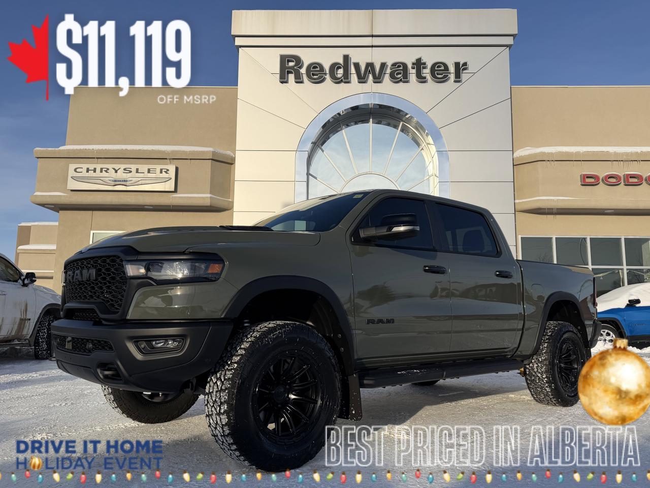 2026 Ram 1500 Rebel Crew Cab 4x4 | Rig Ready RAM - Shake n Bake | 3.5in ReadyLift | Fuel Piston Wheels
