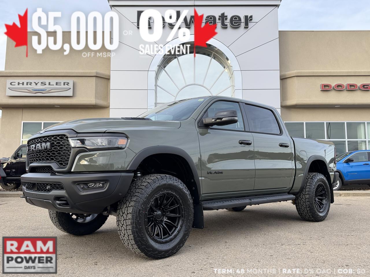 2026 Ram 1500 Rebel Crew Cab 4x4 | Rig Ready RAM - Shake n Bake | 3.5in ReadyLift | Fuel Piston Wheels