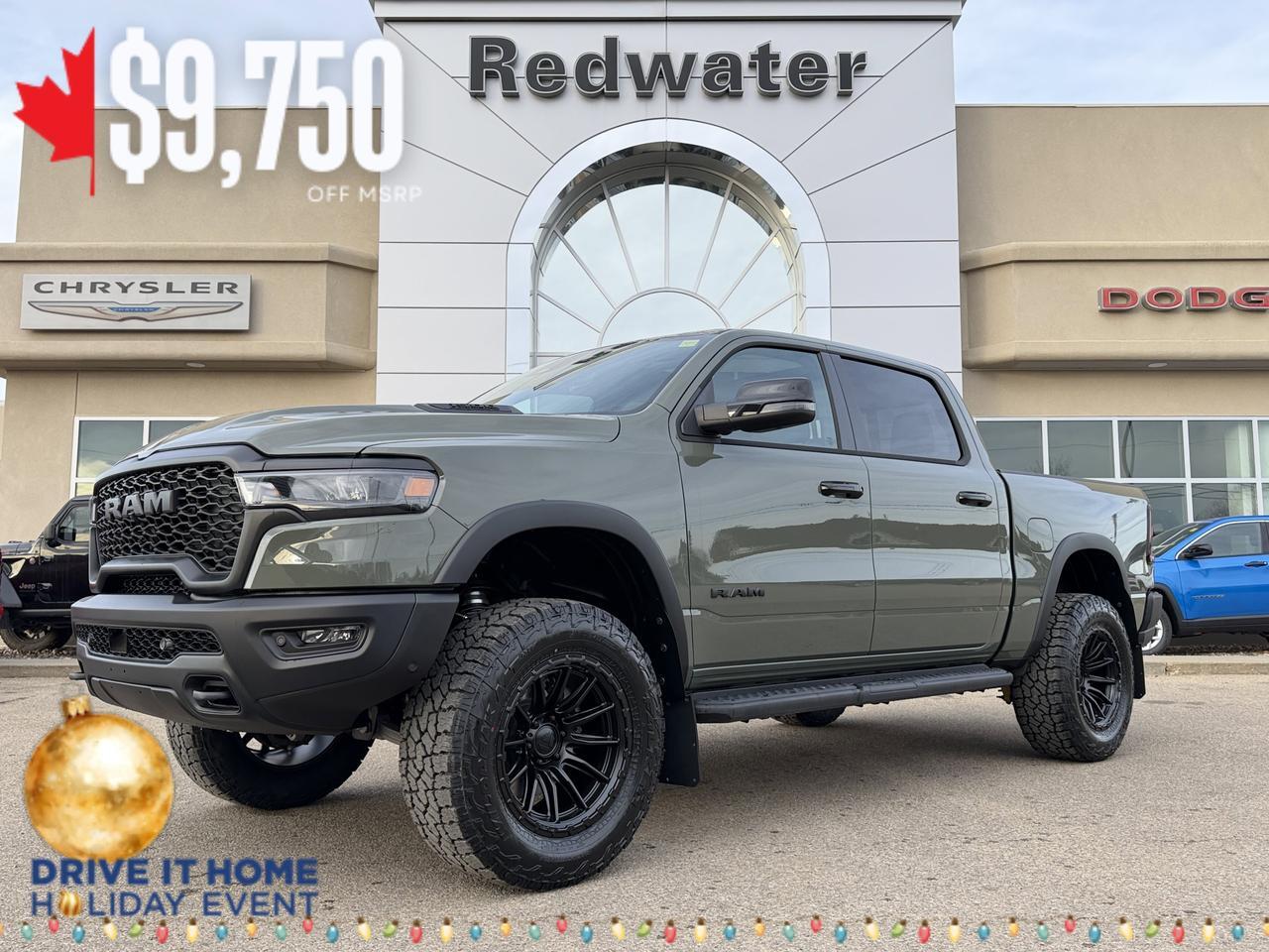 2026 Ram 1500 Rebel Crew Cab 4x4 | Rig Ready RAM - Shake n Bake | 3.5in ReadyLift | Fuel Piston Wheels