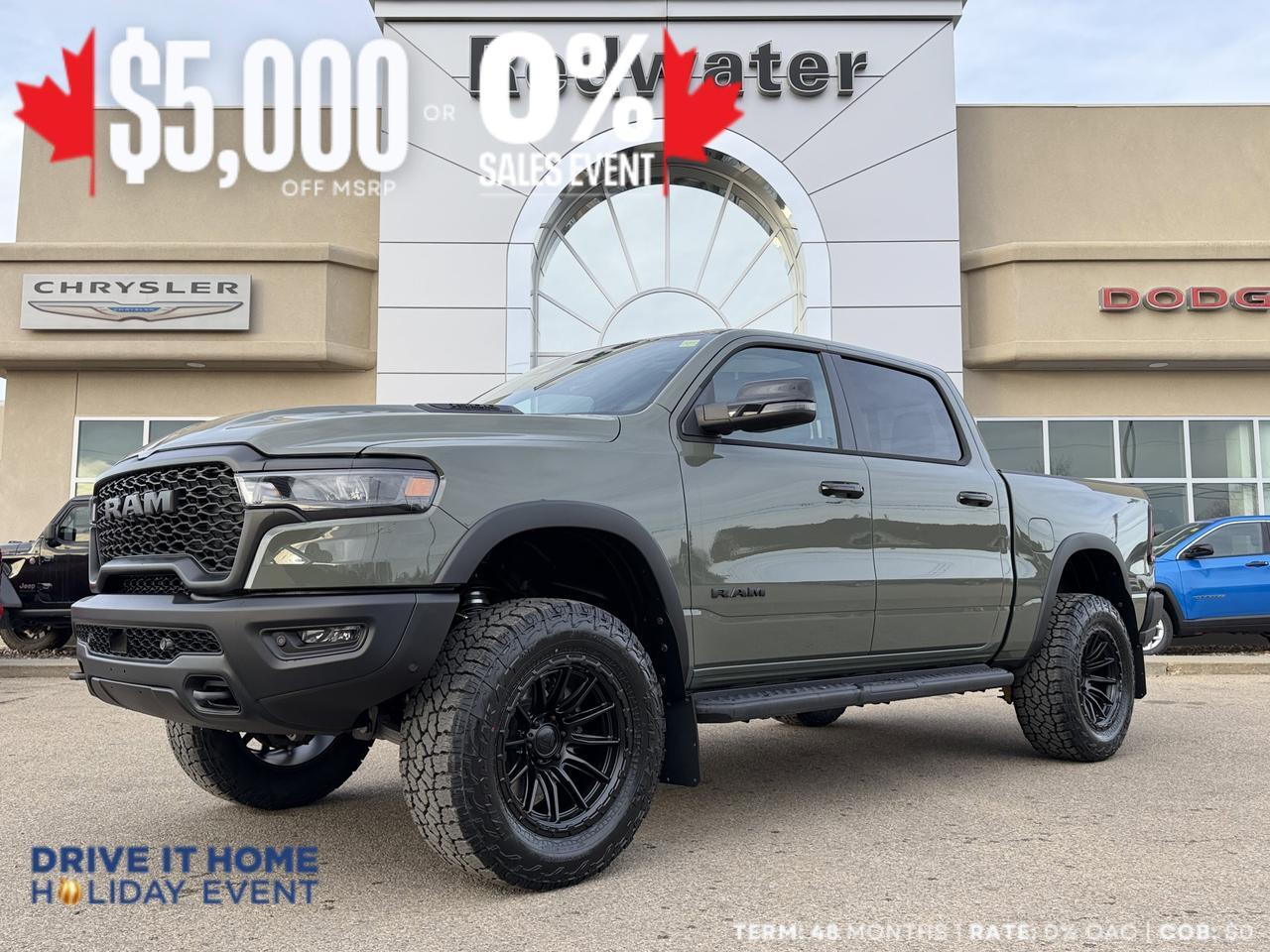 2026 Ram 1500 Rebel Crew Cab 4x4 | Rig Ready RAM - Shake n Bake | 3.5in ReadyLift | Fuel Piston Wheels