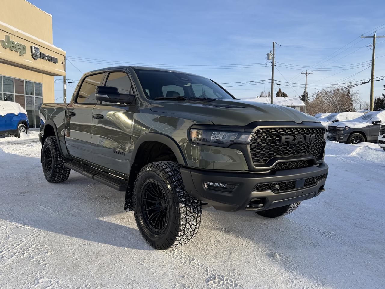 2026 Ram 1500 Rebel Crew Cab 4x4 | Rig Ready RAM - Shake n Bake | 3.5in ReadyLift | Fuel Piston Wheels Redwater AB