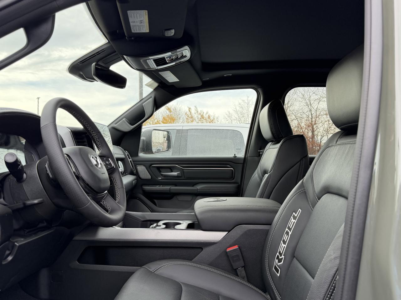 2026 Ram 1500 Rebel Crew Cab 4x4 | Rig Ready RAM - Shake n Bake | Leather | Pano Sunroof | NAV | Heated Vented Sea Redwater AB