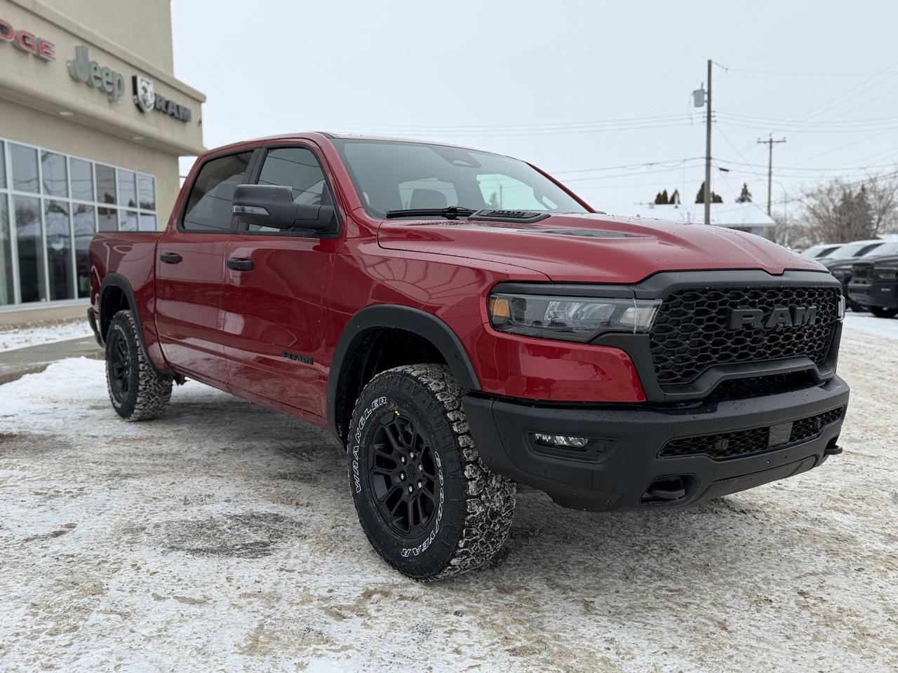 2026 Ram 1500 Rebel Crew Cab 4x4 | Rig Ready Ram | 3L Hurricane | Sport Hood | NAV | Alpine Audio | Remote Start Redwater AB