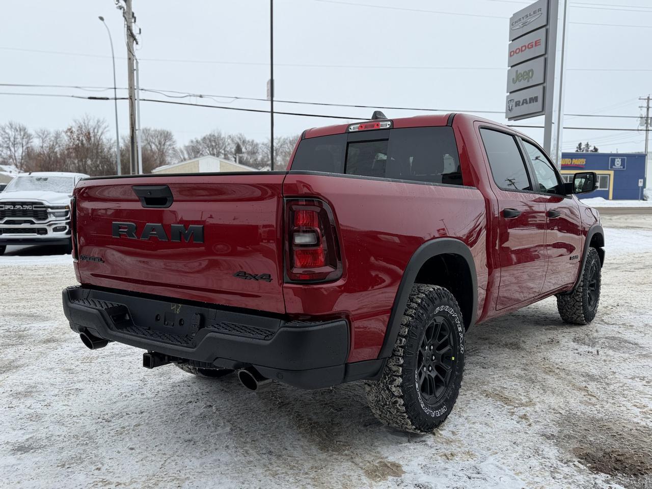 2026 Ram 1500 Rebel Crew Cab 4x4 | Rig Ready Ram | 3L Hurricane | Sport Hood | NAV | Alpine Audio | Remote Start Redwater AB