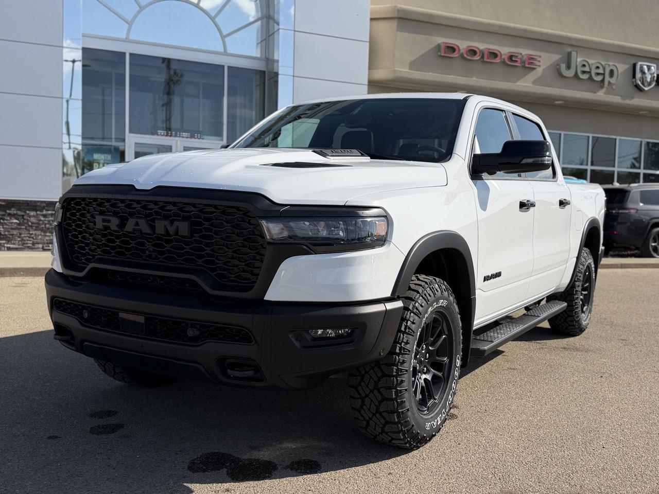 2026 Ram 1500 Rebel Crew Cab 4x4 | Rig Ready Ram | 3L Twin Turbo | Pano Sunroof | Leather | Heated Vented Seats Redwater AB
