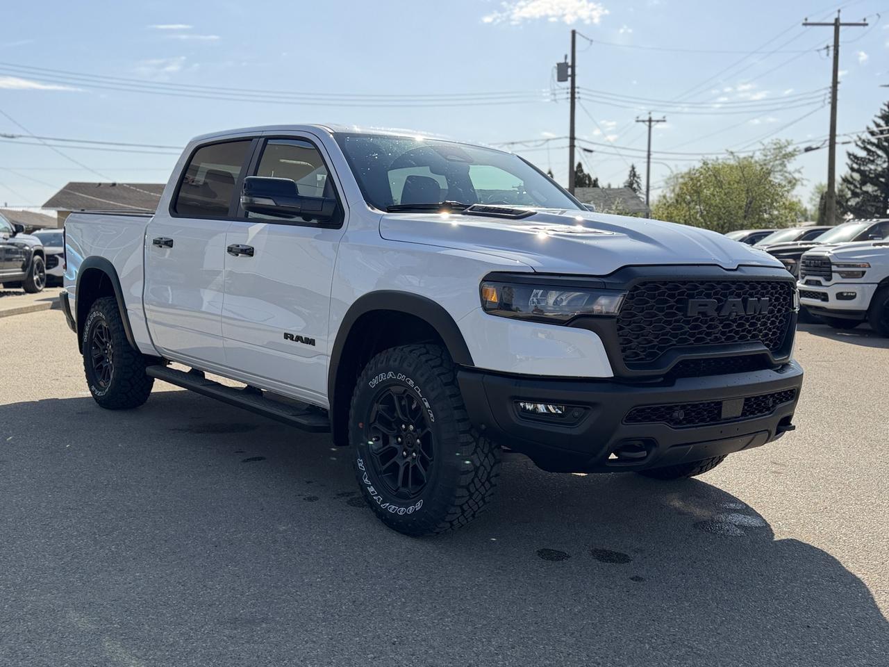 2026 Ram 1500 Rebel Crew Cab 4x4 | Rig Ready Ram | 3L Twin Turbo | Pano Sunroof | Leather | Heated Vented Seats Redwater AB