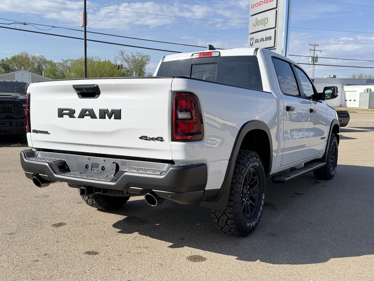 2026 Ram 1500 Rebel Crew Cab 4x4 | Rig Ready Ram | 3L Twin Turbo | Pano Sunroof | Leather | Heated Vented Seats Redwater AB