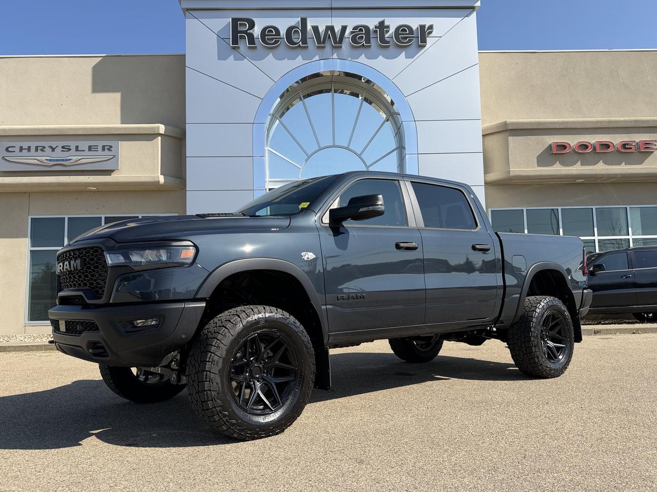 2026 Ram 1500 Rebel Crew Cab 4x4 | Rig Ready Ram | Forged Blue | NAV | Heated Seats | Remote Start | Towing