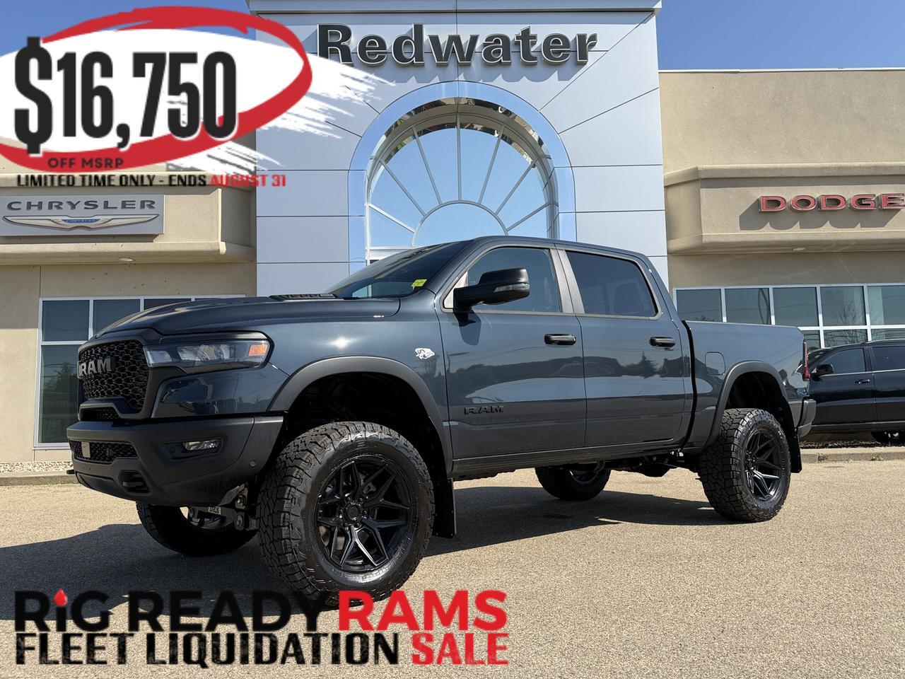 2026 Ram 1500 Rebel Crew Cab 4x4 | Rig Ready Ram | Forged Blue | NAV | Heated Seats | Remote Start | Towing