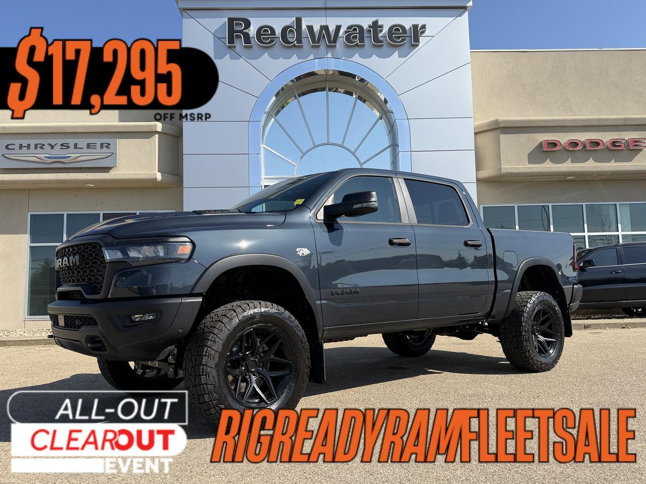 2026 Ram 1500 Rebel Crew Cab 4x4 | Rig Ready Ram | PATRICK | Hemi | 6" Lift Kit | 20" Rims | 35" Tires