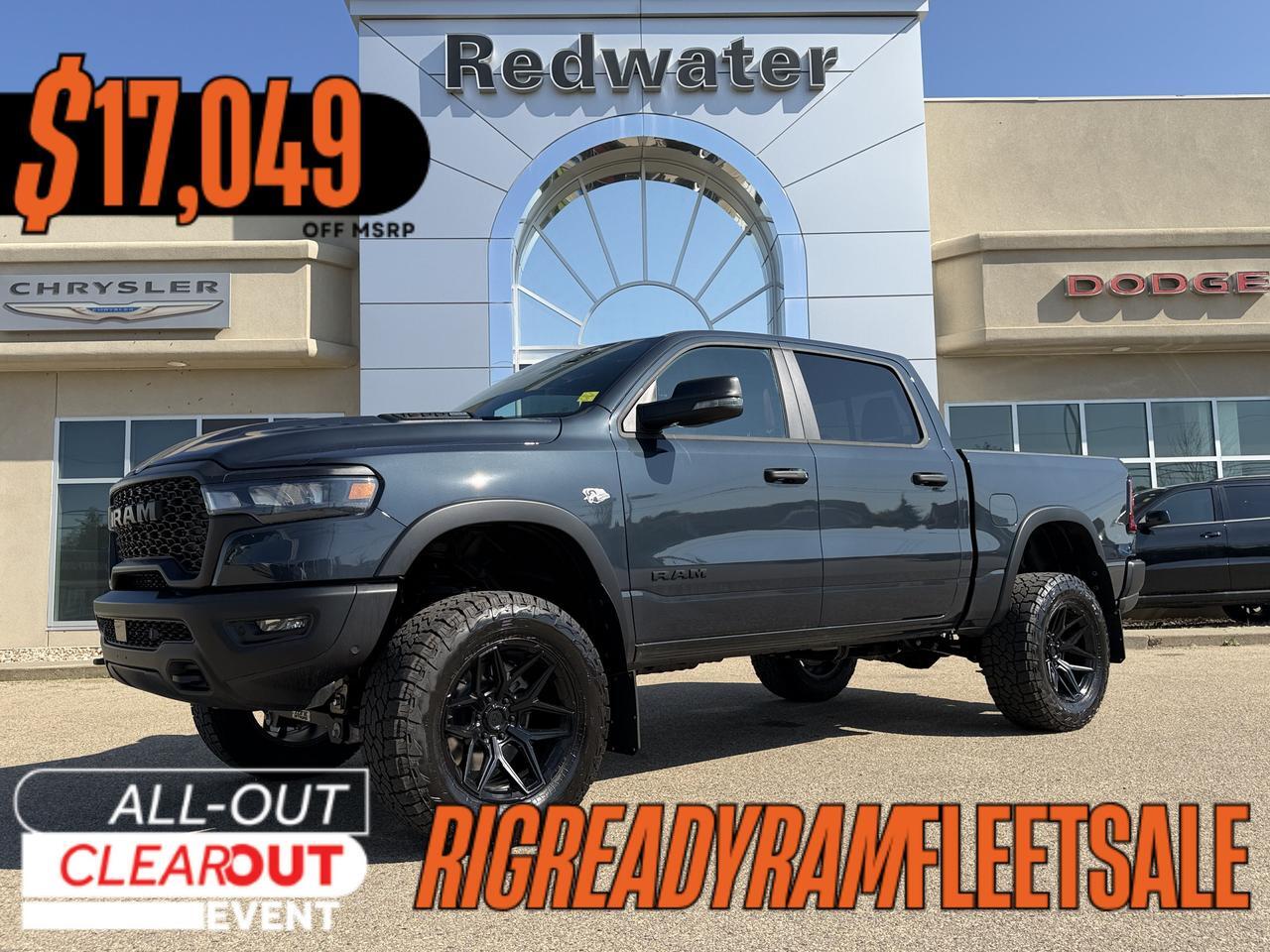 2026 Ram 1500 Rebel Crew Cab 4x4 | Rig Ready Ram | PATRICK | Hemi | 6" Lift Kit | 20" Rims | 35" Tires