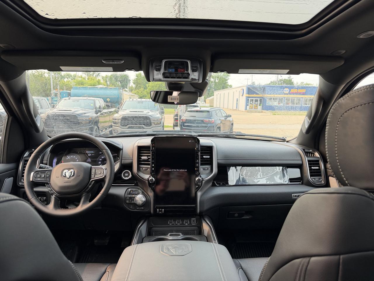 2026 Ram 1500 Rebel Crew Cab 4x4 | Serrano Green | NAV | Panoramic Sunroof | Luxury Leather | Heated Vented Redwater AB