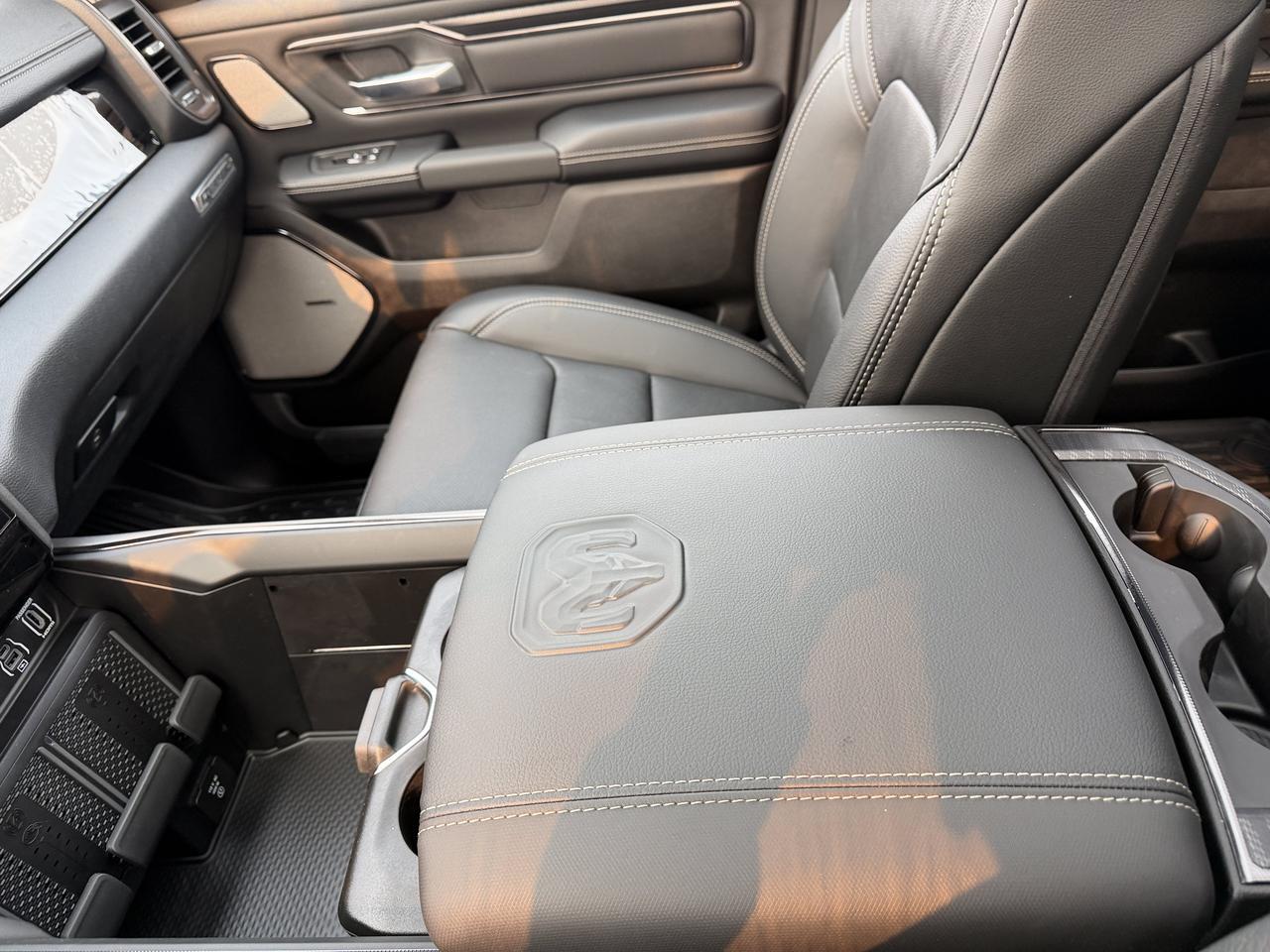 2026 Ram 1500 Rebel Crew Cab 4x4 | Serrano Green | NAV | Panoramic Sunroof | Luxury Leather | Heated Vented Redwater AB