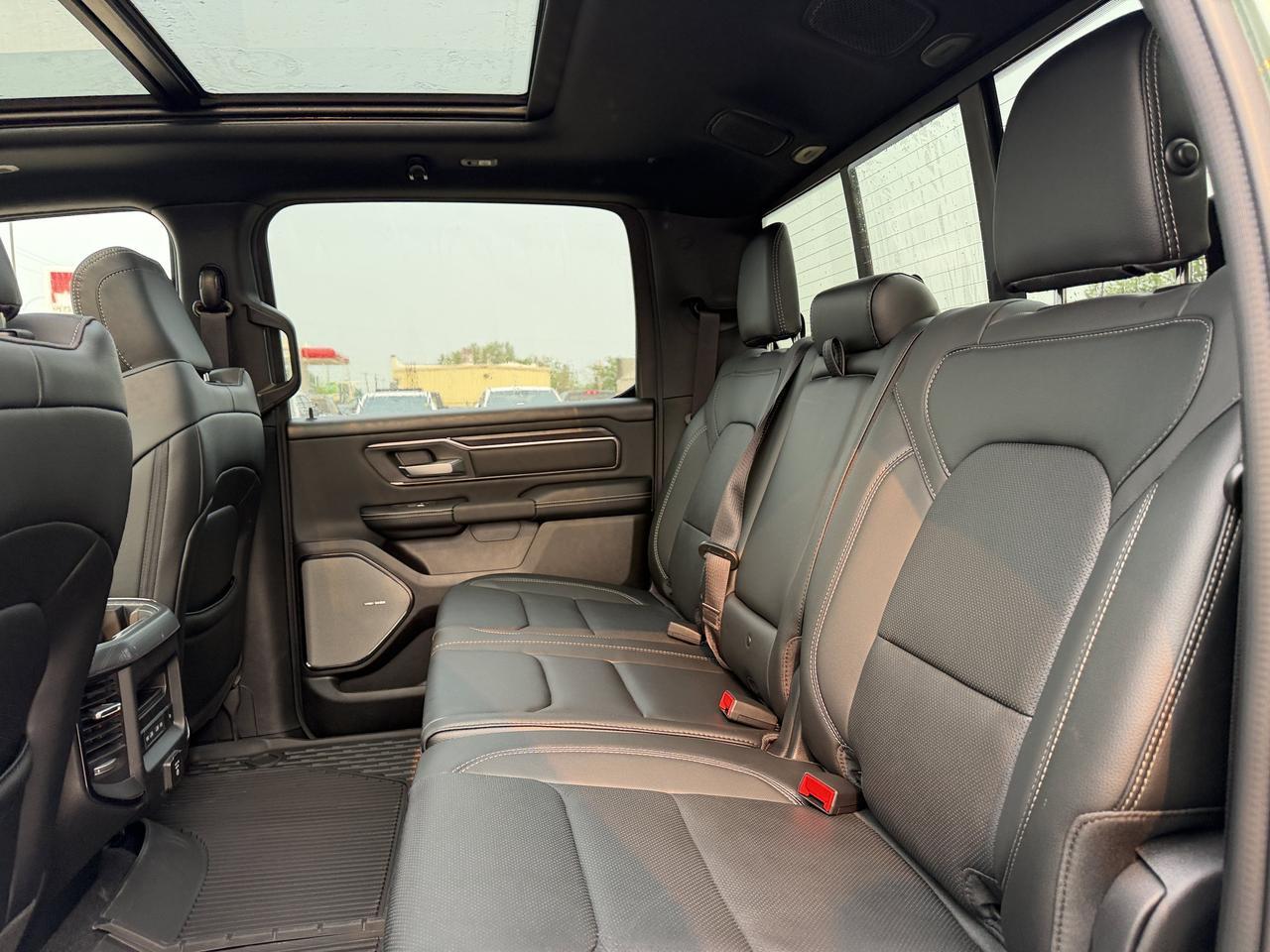 2026 Ram 1500 Rebel Crew Cab 4x4 | Serrano Green | NAV | Panoramic Sunroof | Luxury Leather | Heated Vented Redwater AB