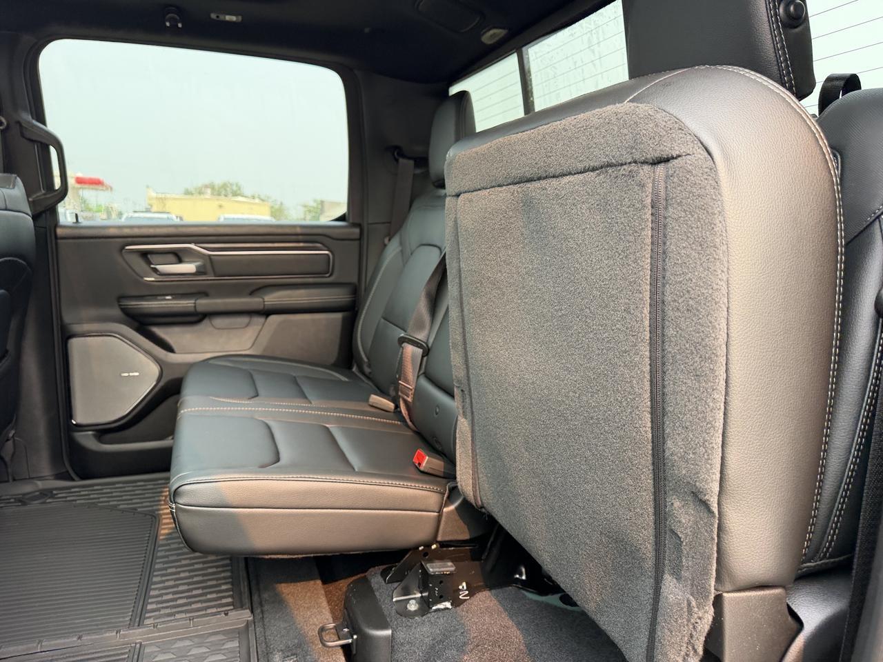 2026 Ram 1500 Rebel Crew Cab 4x4 | Serrano Green | NAV | Panoramic Sunroof | Luxury Leather | Heated Vented Redwater AB