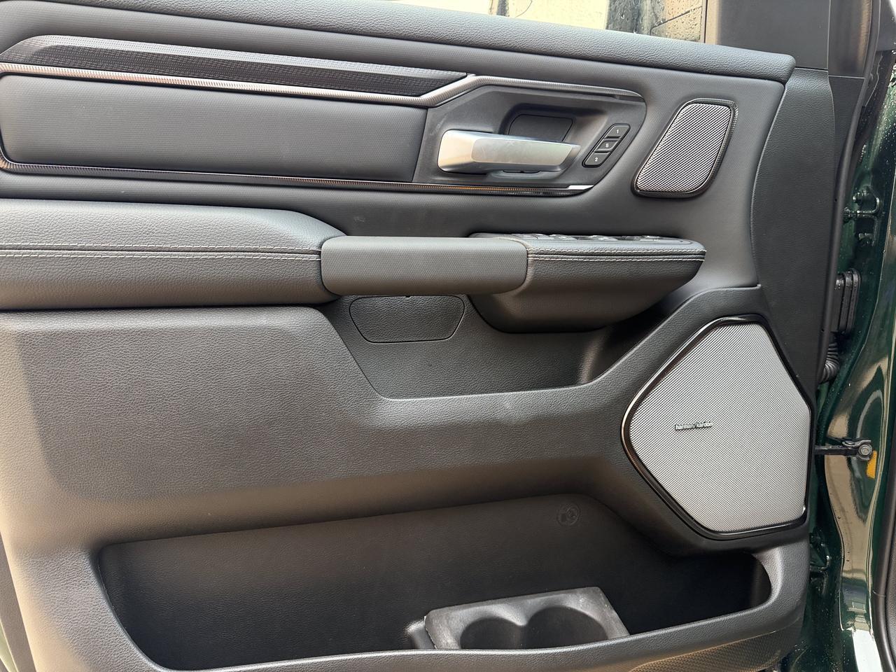 2026 Ram 1500 Rebel Crew Cab 4x4 | Serrano Green | NAV | Panoramic Sunroof | Luxury Leather | Heated Vented Redwater AB