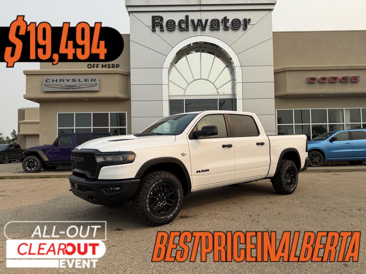 2026 Ram 1500 Rebel Crew Cab 4x4 | V8 Hybrid | Off-Road Suspension | Touchscreen Display | NAV