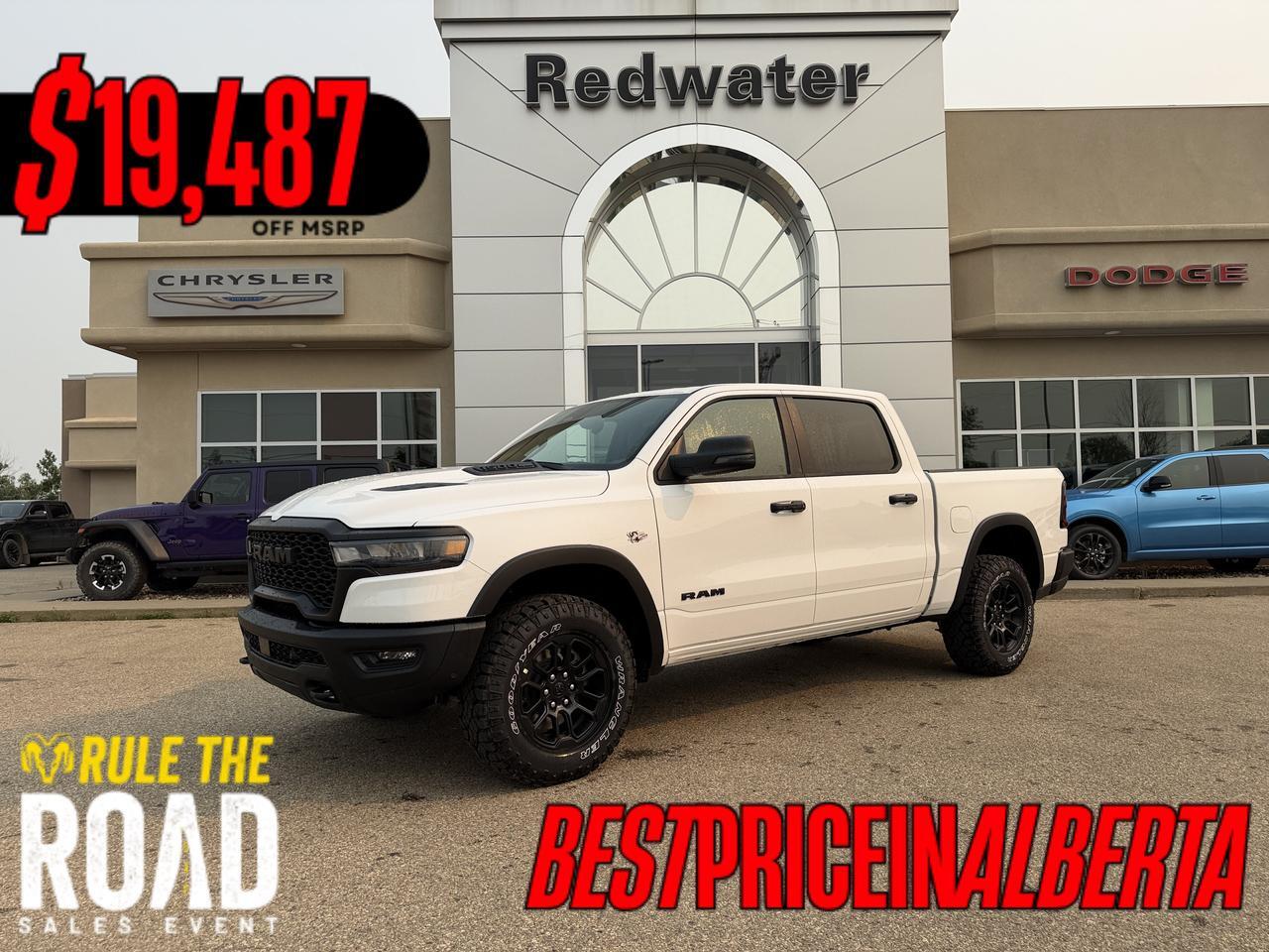 2026 Ram 1500 Rebel Crew Cab 4x4 | V8 Hybrid | Off-Road Suspension | Touchscreen Display | NAV