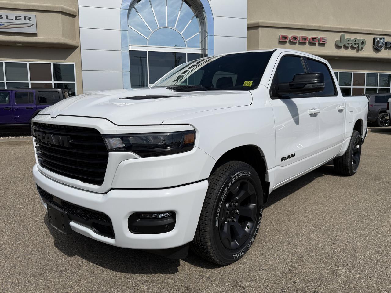 2026 Ram 1500 Sport Crew Cab 4x4 | 3L Hurricane | 12IN Display | Heated Vented Seats | Remote Start | Backup Cam Redwater AB