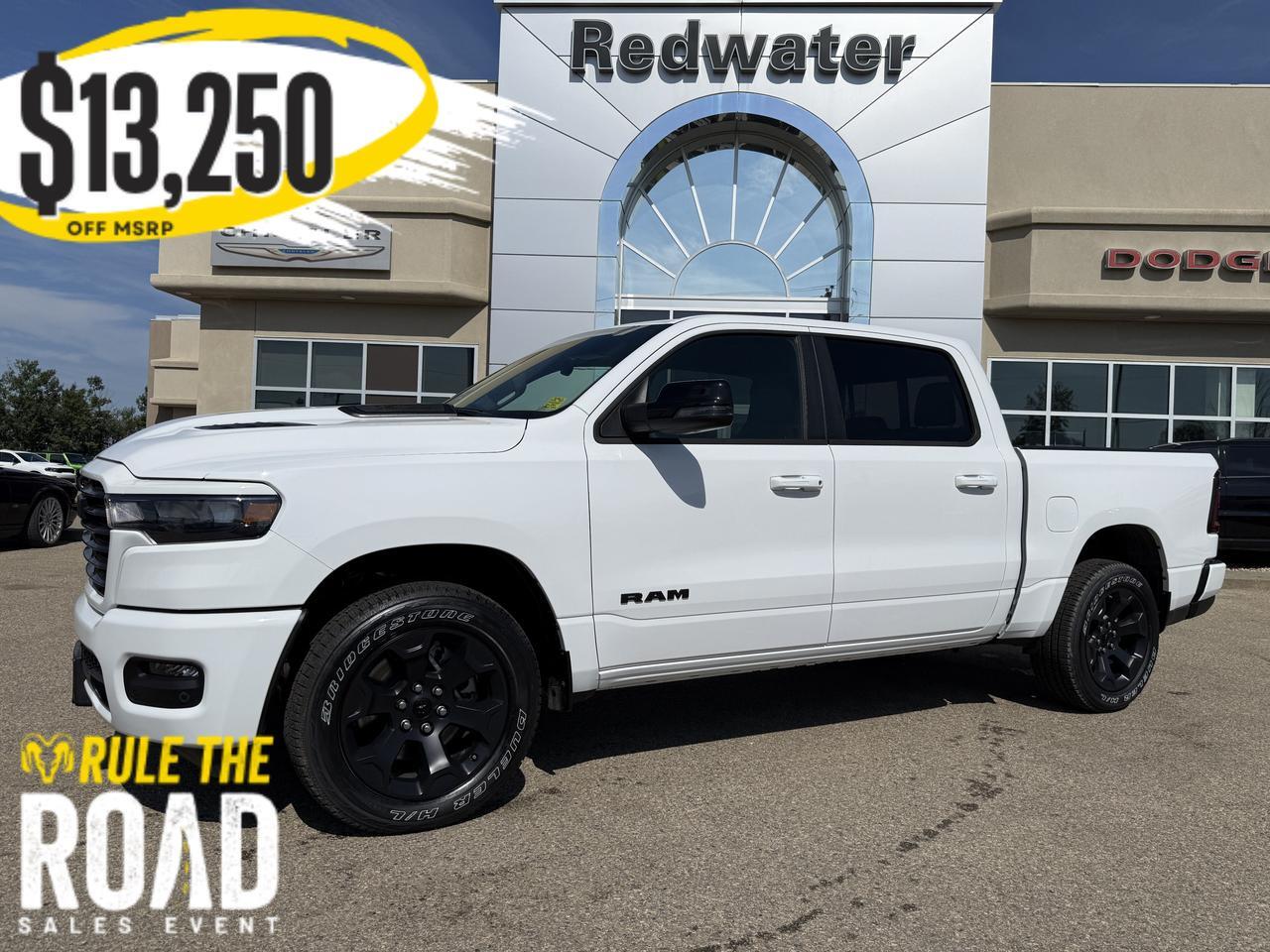 2026 Ram 1500 Sport Crew Cab 4x4 | 3L Hurricane | 12IN Display | Heated Vented Seats | Remote Start | Backup Cam