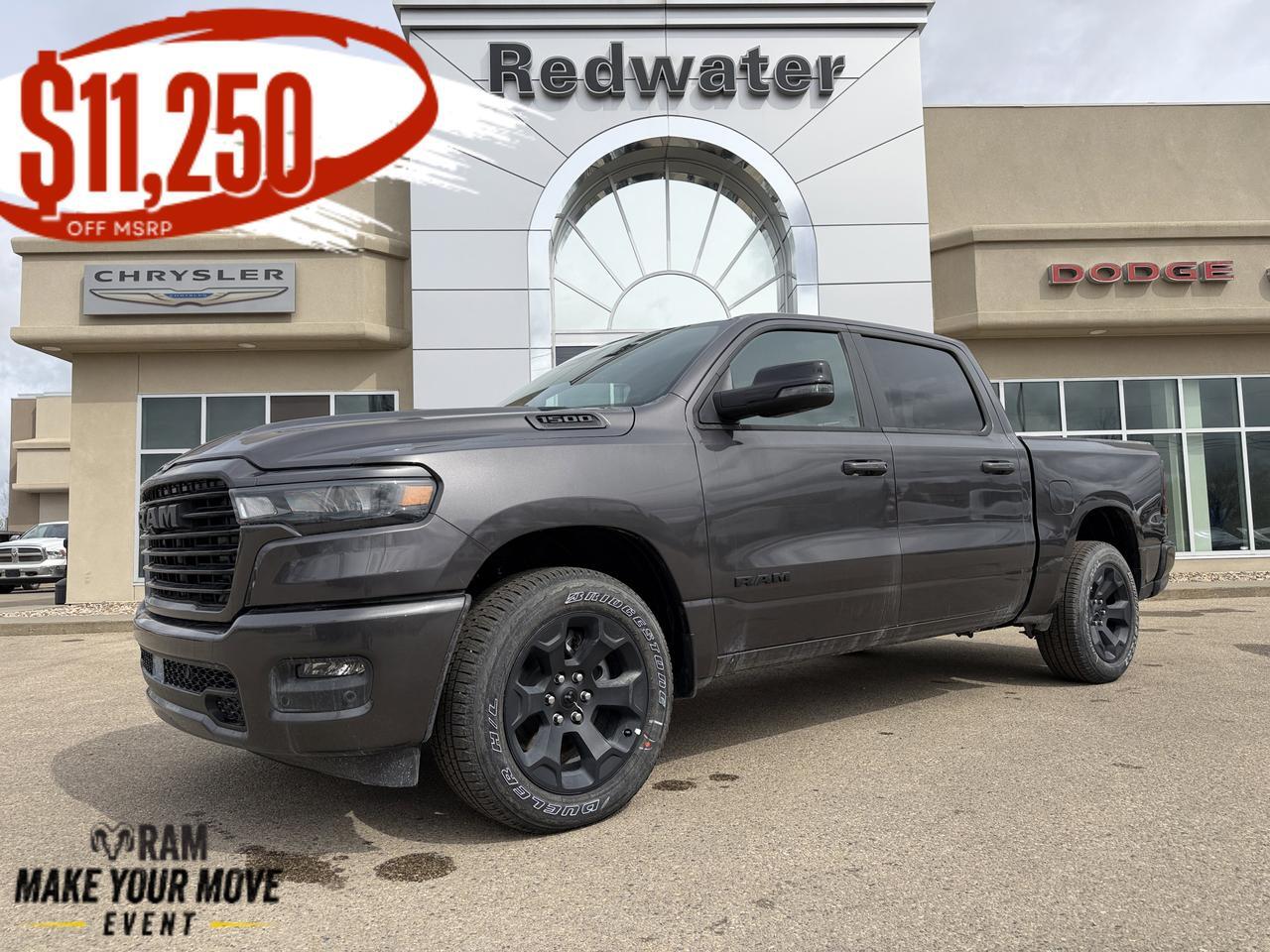 2026 Ram 1500 Sport Crew Cab 4x4 | 3L Hurricane | 12IN Display | NAV | Heated Seats | Remote Start | 20IN Wheels