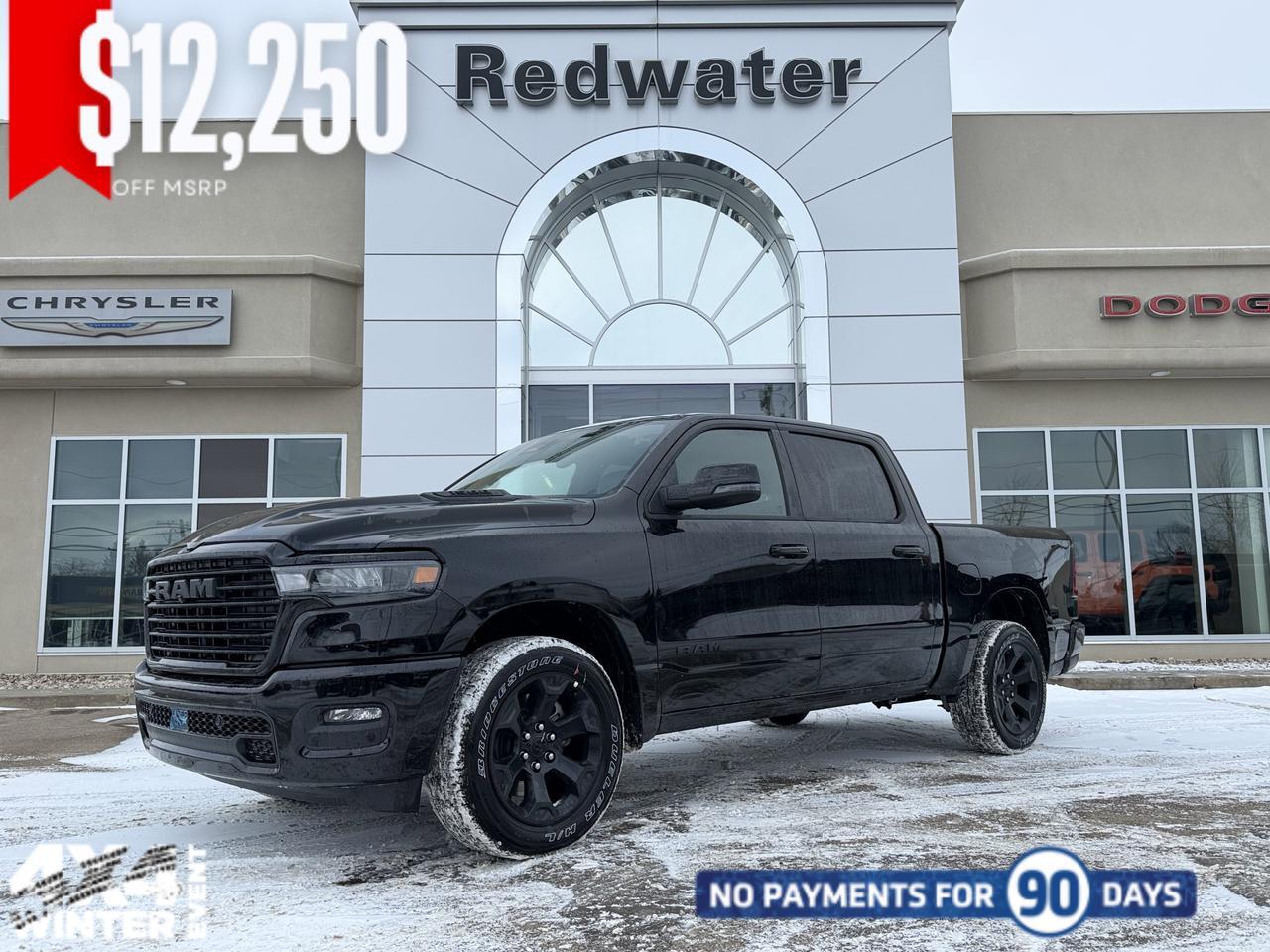 2026 Ram 1500 Sport Crew Cab 4x4 | 3L Hurricane | 12IN Display | Surround View Camera | Heated Seats Wheel