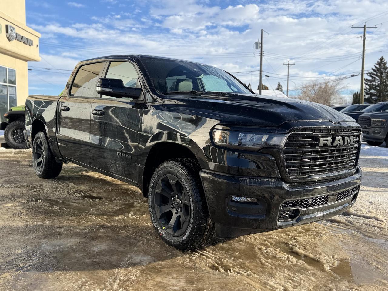 2026 Ram 1500 Sport Crew Cab 4x4 | 3L Hurricane | 12IN Touchscreen | NAV | Heated Front Seats | Sport Hood Redwater AB
