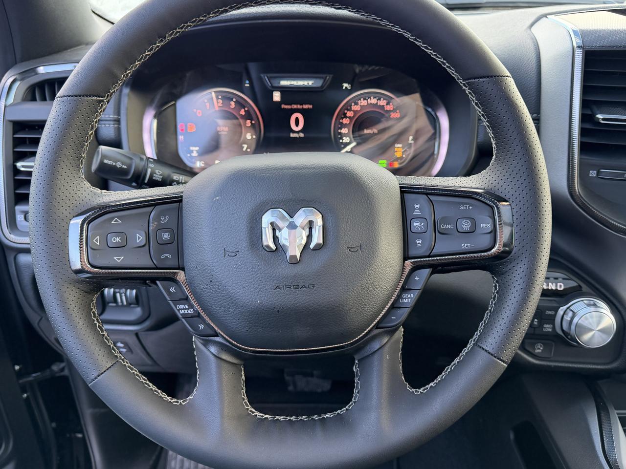 2026 Ram 1500 Sport Crew Cab 4x4 | 3L Hurricane | 12IN Touchscreen | NAV | Heated Front Seats | Sport Hood Redwater AB