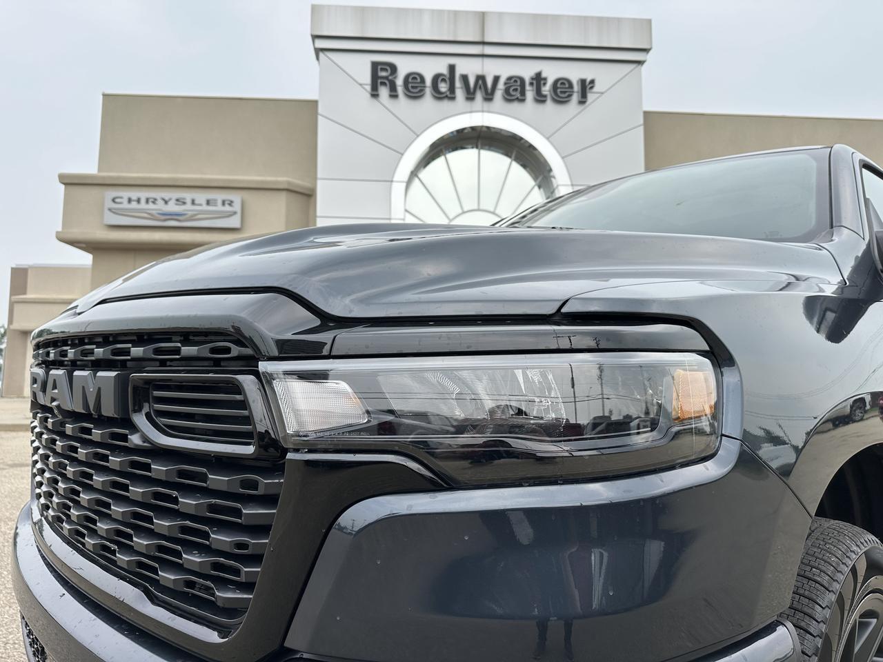2026 Ram 1500 Sport Crew Cab 4x4 | 3L Hurricane | 12IN Touchscreen | NAV | Heated Vented Leather | Pano Sunroof Redwater AB