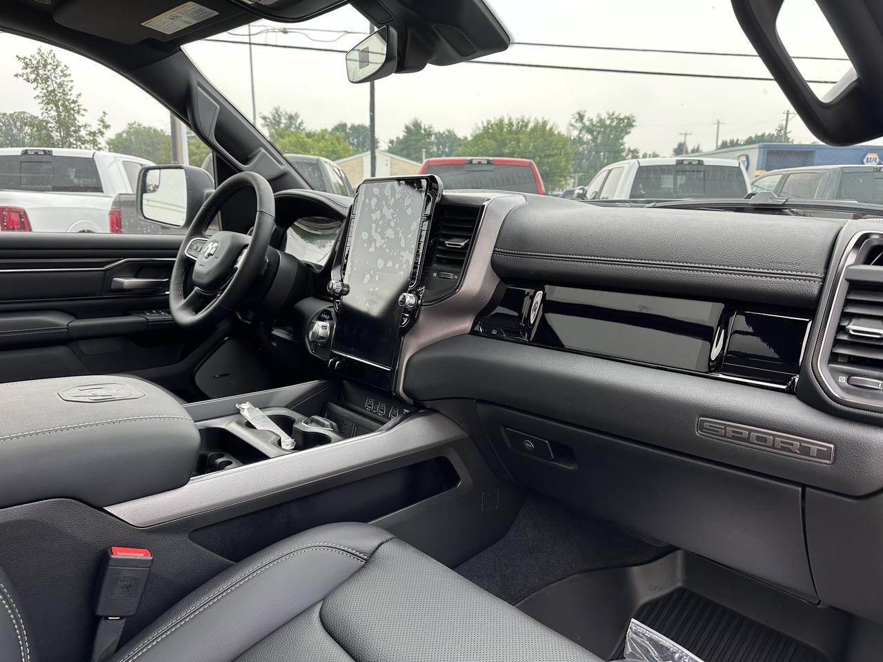 2026 Ram 1500 Sport Crew Cab 4x4 | 3L Hurricane | 12IN Touchscreen | NAV | Heated Vented Leather | Pano Sunroof Redwater AB