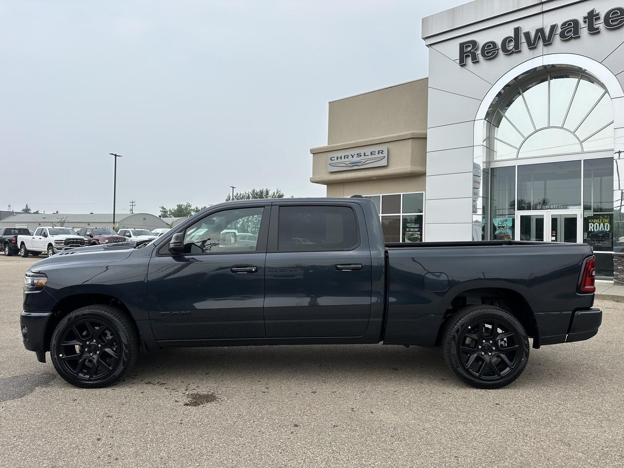 2026 Ram 1500 Sport Crew Cab 4x4 | 3L Hurricane | 12IN Touchscreen | NAV | Heated Vented Leather | Pano Sunroof Redwater AB