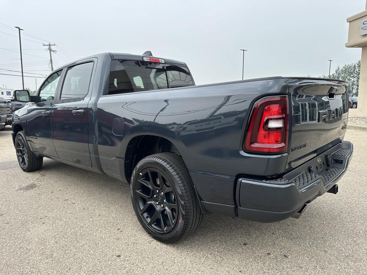 2026 Ram 1500 Sport Crew Cab 4x4 | 3L Hurricane | 12IN Touchscreen | NAV | Heated Vented Leather | Pano Sunroof Redwater AB