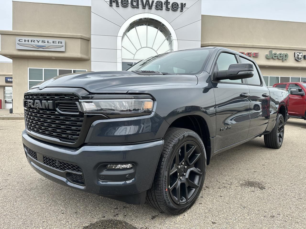 2026 Ram 1500 Sport Crew Cab 4x4 | 3L Hurricane | 12IN Touchscreen | NAV | Heated Vented Leather | Pano Sunroof Redwater AB