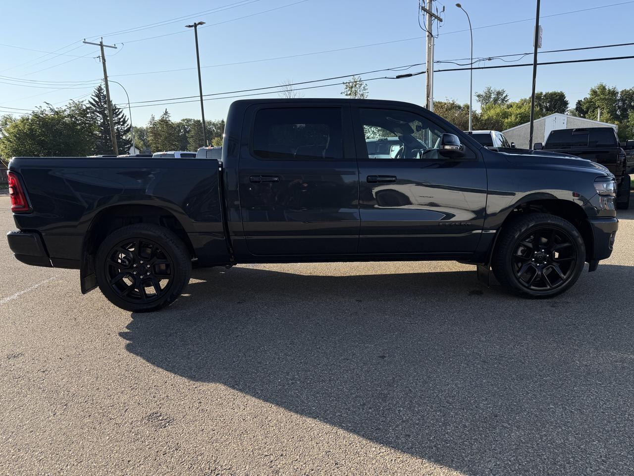 2026 Ram 1500 Sport Crew Cab 4x4 | 3L Hurricane | Forged Blue | Black Interior | 12IN Display | Heated Seats Redwater AB