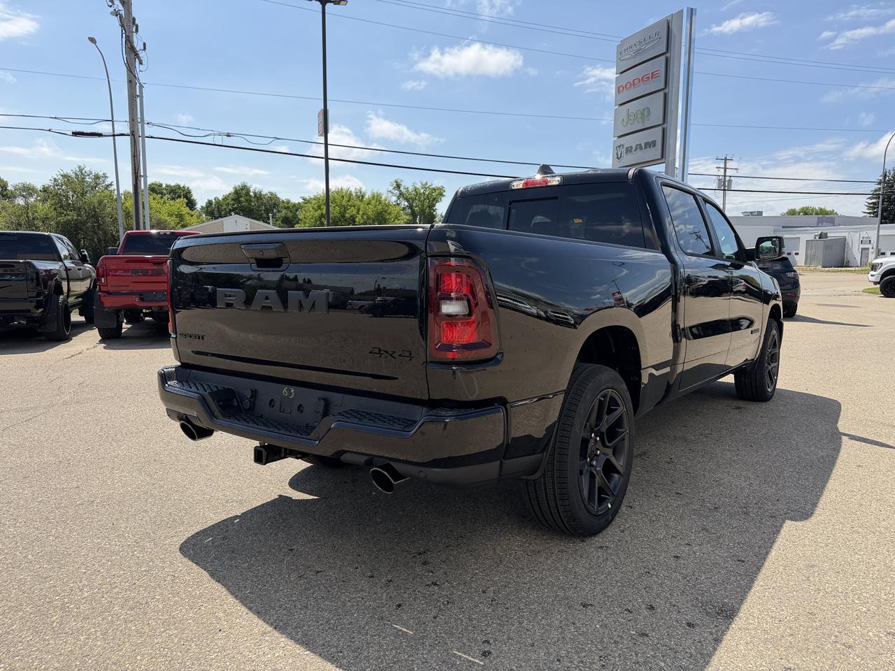 2026 Ram 1500 Sport Crew Cab 4x4 | 3L Hurricane | Pano Sunroof | Black Leather | Heated Vented Seats | NAV Redwater AB