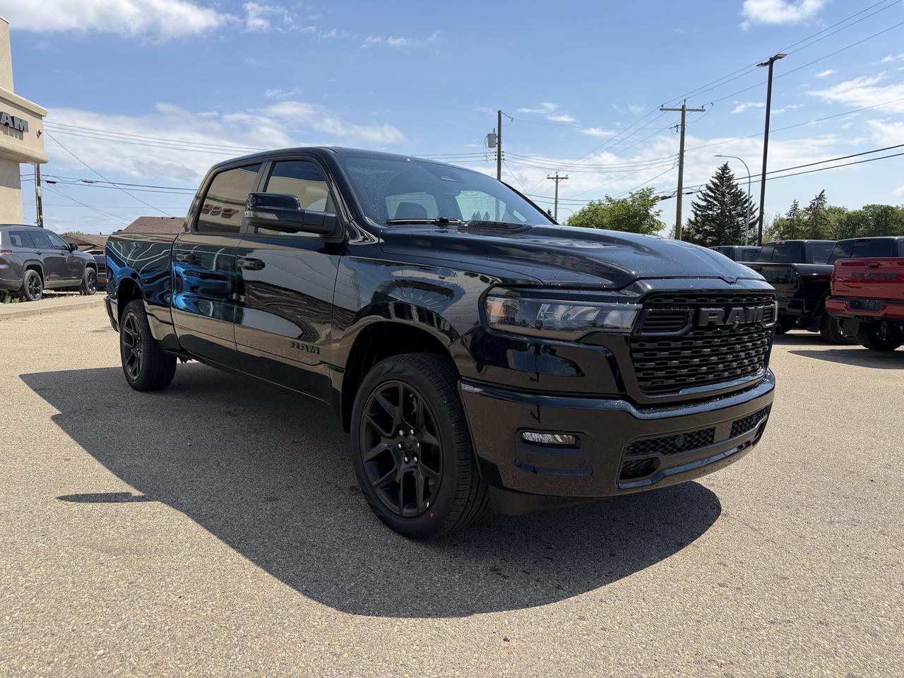 2026 Ram 1500 Sport Crew Cab 4x4 | 3L Hurricane | Pano Sunroof | Black Leather | Heated Vented Seats | NAV Redwater AB