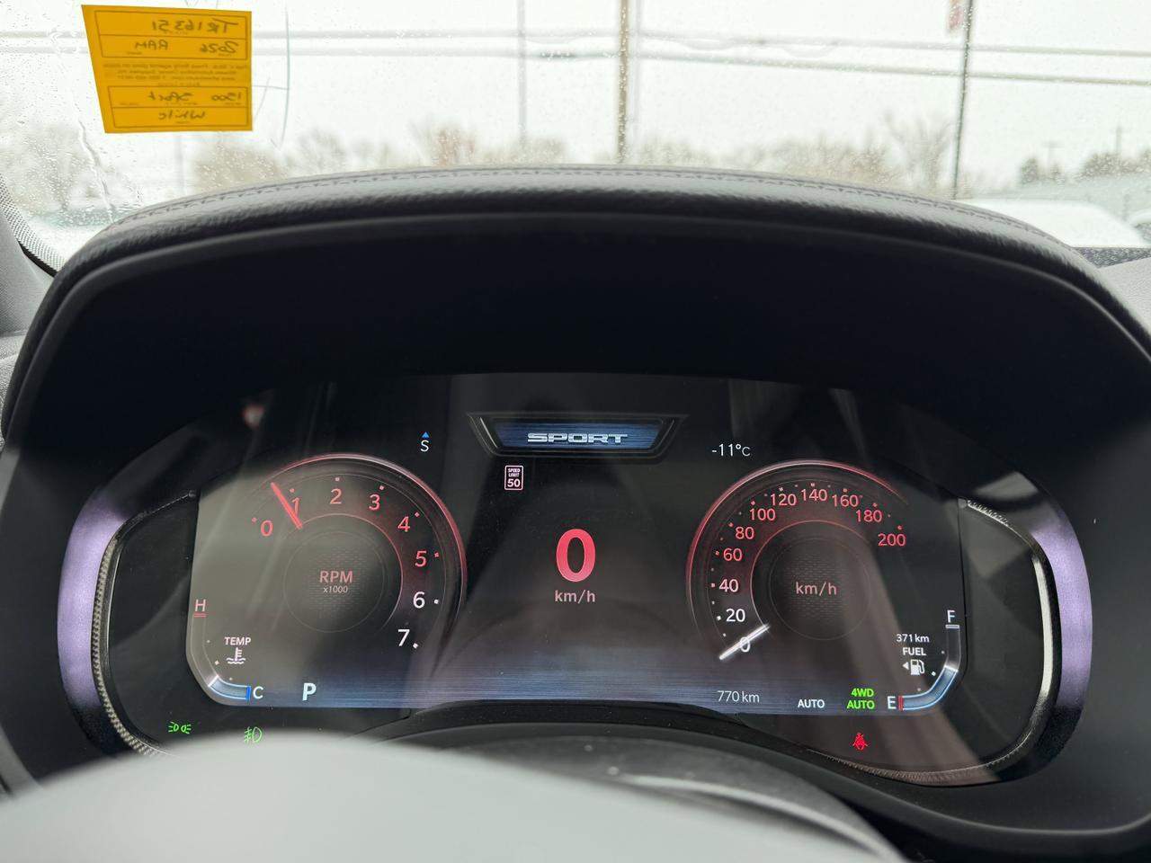 2026 Ram 1500 Sport Crew Cab 4x4 | 3L Hurricane | Pano Sunroof | NAV | Heated Seats | Alpine Audio Redwater AB